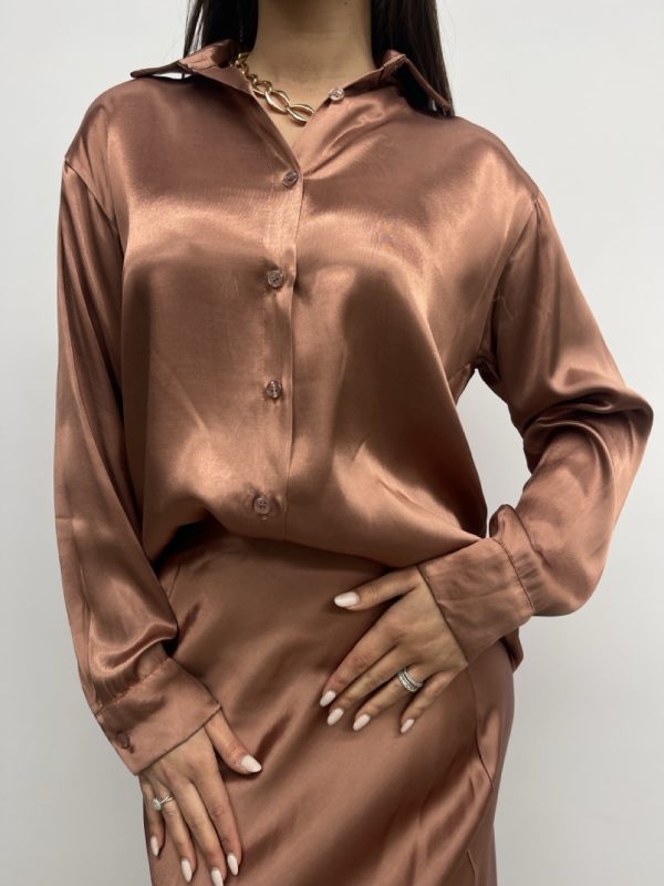 Camicia effetto raso SM8331-90 - immagine 2
