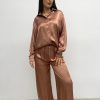 Pantalone effetto raso SM833-90 - immagine 3