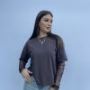 T-shirt con pizzo SUSY MIX 11073 - immagine 2