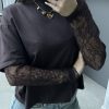 T-shirt con pizzo SUSY MIX 11073