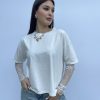 T-shirt con pizzo SUSY MIX 11073 - immagine 4