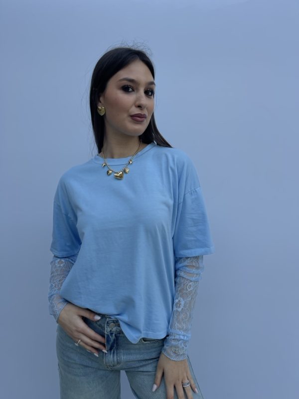 T-shirt con pizzo SUSY MIX 11073 - immagine 6