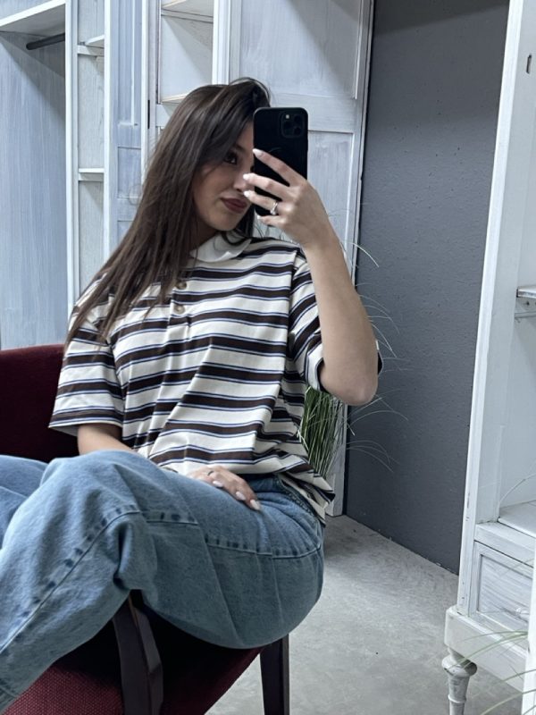 T-shirt a righe SUSY MIX SH001105 - immagine 2
