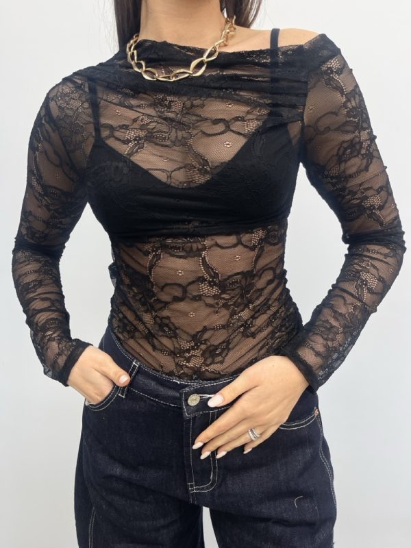 Maglia in pizzo J5640 - immagine 2