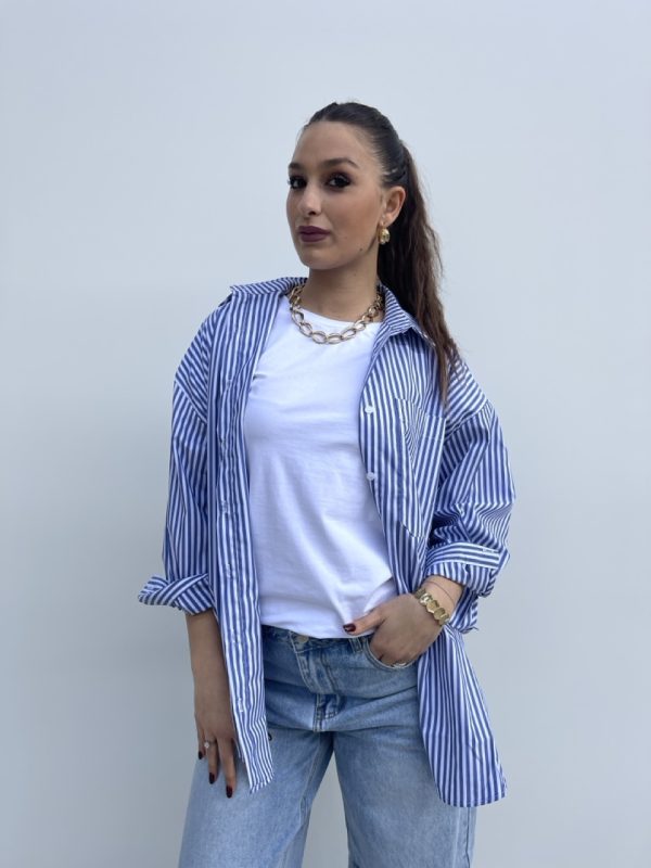 Camicia a righe R62085 - immagine 2