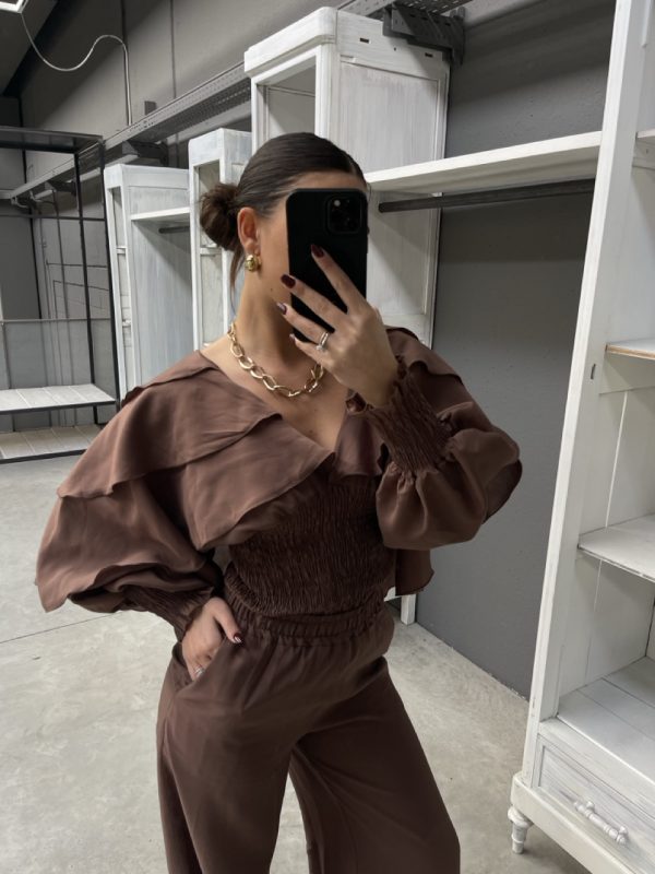 Pantalone a palazzo MARYLEY 25EB83Y - immagine 3