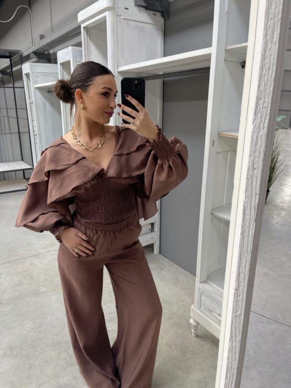 Pantalone a palazzo MARYLEY 25EB83Y - immagine 2