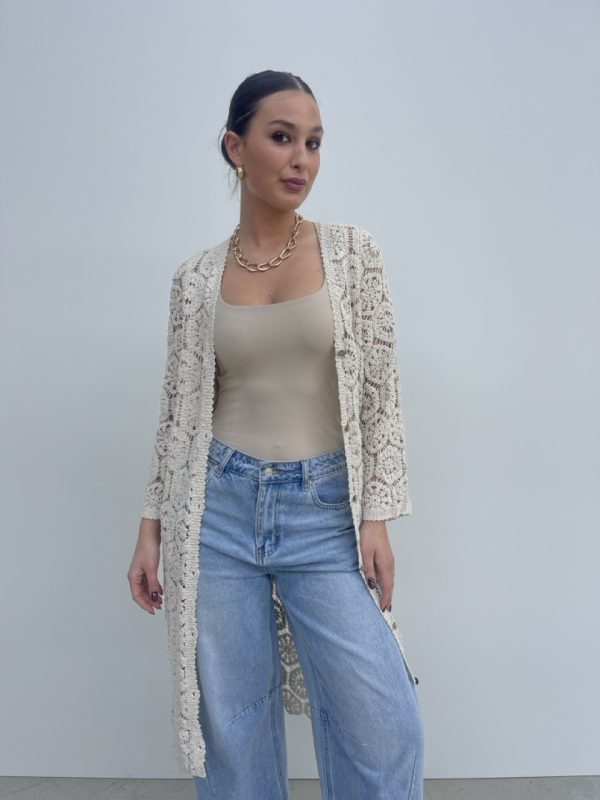 Cardigan in crochet SUSY MIX 38015